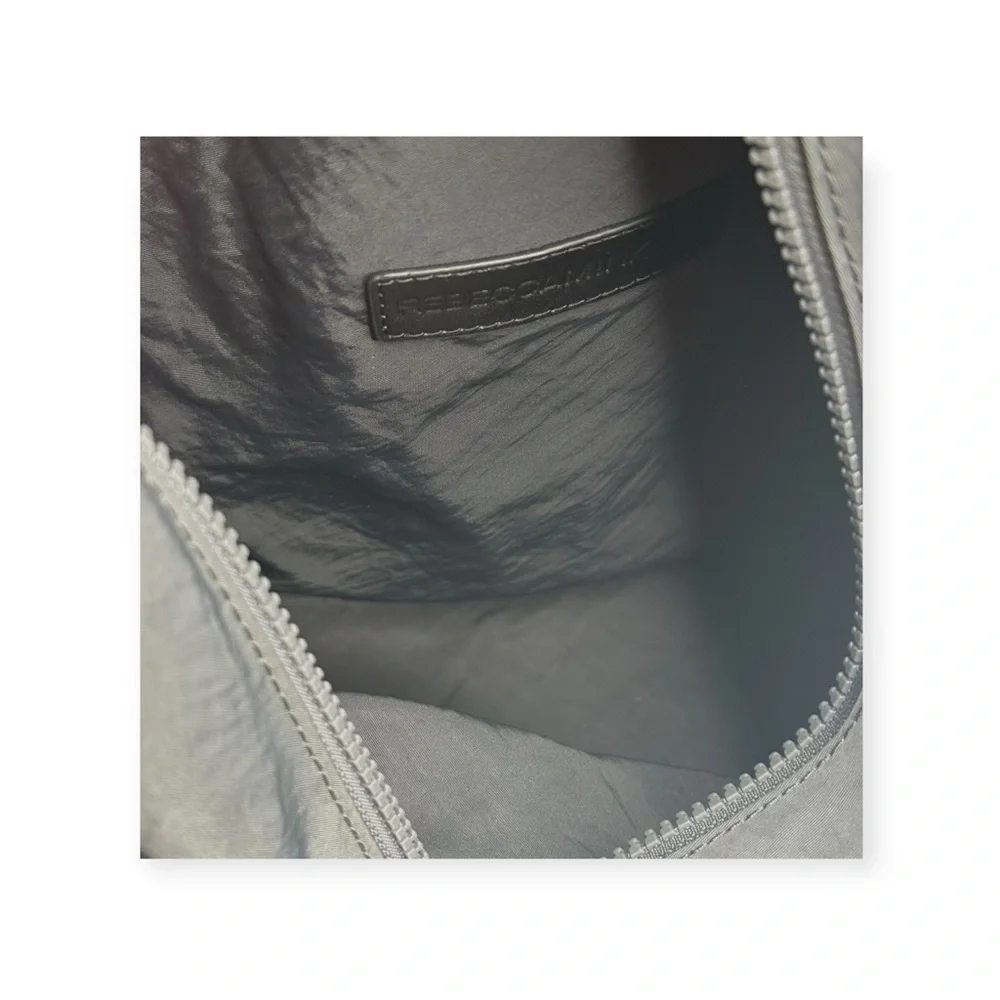 Rebecca Minkoff ♕ Julian Nylon Backpack Bag ♕ Washed Black ♕ Clasps Zips ♕